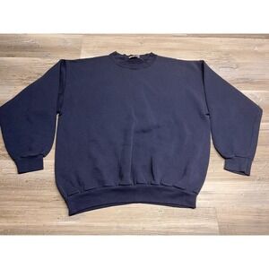 Vintage Faded Sweatshirt Boxy Fit Levi Britannia Crewneck Blue Mens Size L Dad‎